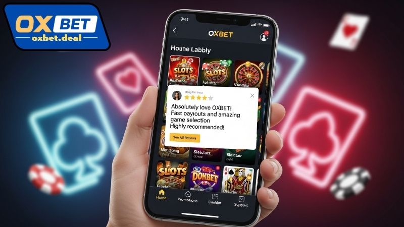 Review app Oxbet mobile về giao diện